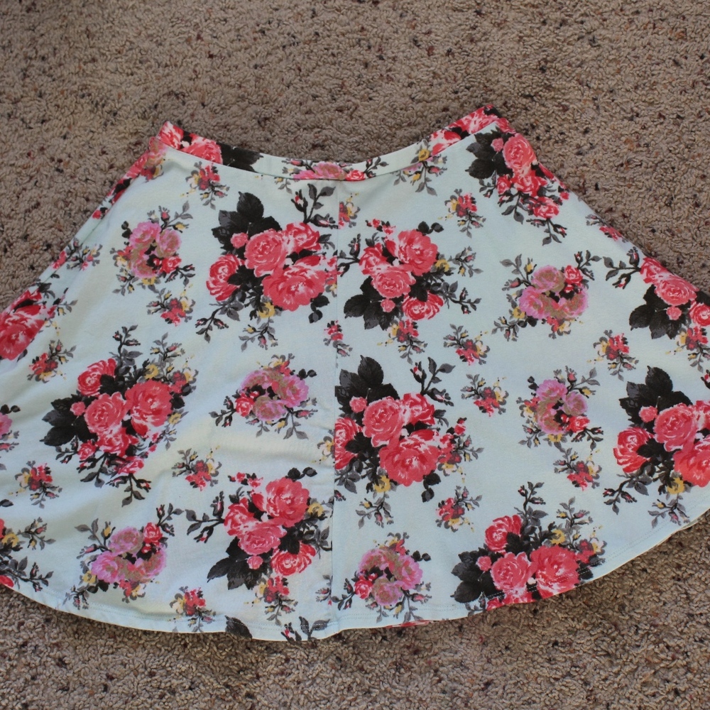Floral Skater Skirt